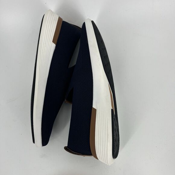 Wolf & Shepherd Shoes Mens Size 6 Womens Size 8 Navy White Swiftknit Loafer - Picture 6 of 8